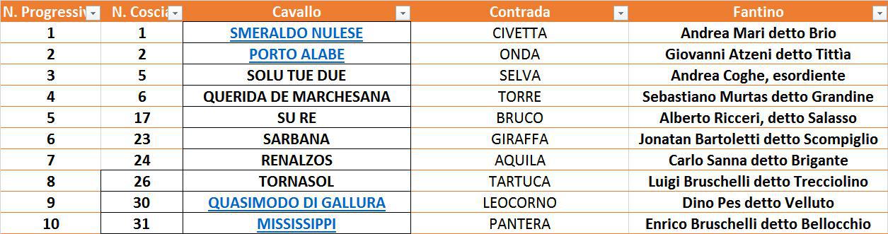 Le Monte Provvisorie del Palio del 2 luglio 2017