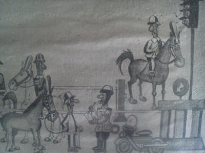 vignetta di EmGia che ricorda la sostituzione di Pesciatini nei confronti di Mario Cappelli nell'agosto 1966